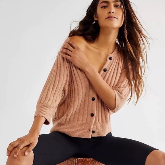 (#7) FREE PEOPLE Sloan Cardigan - Picture 1 of 5
